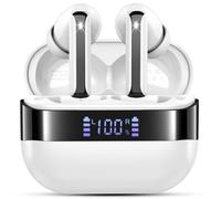 Wireless Earbuds, Bluetooth 5.4 Headphones in Ear with 4 ENC Noise Cancelling Mic, Wireless Headphones in Ear Deep Bass, Mini Wireless Earphones 48H Playtime LED Display, Ear buds IP7 Waterpoof USB-C