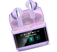 Wireless Earbuds, Bluetooth 5.4 Headphones In Ear with ANC/ENC Noise Cancelling, HiFi Stereo Bluetooth Ear buds, Multifunctional Touchscreen, 5 EQ Modes/IP7 Waterproof Bluetooth Earphones, Dark Purple
