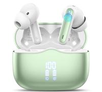 Wireless Earbuds, Bluetooth 5.4 Headphones in Ear with HiFi Stereo Deep Bass, 4 ENC Noise Cancelling Mic Wireless Earphones 40H Playtime, Bluetooth Earbuds Dual LED Display, IP7 Waterproof, Green