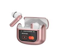 Wireless Earbuds, Bluetooth 5.4 Headphones In Ear with Multifunctional Touch Screen, 48H HiFi Stereo Ear Buds with ANC/ENC Noise Cancelling/Transparency Mode, 5 EQ Modes, IPX7 Earphones, Rose Gold
