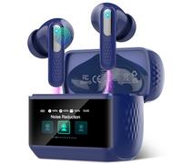 Wireless Earbuds, Bluetooth 5.4 Headphones In Ear with Multifunctional Touchscreen, 48H HiFi Stereo Bluetooth Ear buds with ANC/ENC Noise Cancelling, 5 EQ Modes/IP7 Waterproof Bluetooth Earphones Blue