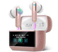 Wireless Earbuds, Bluetooth 5.4 Headphones In Ear with Multifunctional Touchscreen, HiFi Stereo Bluetooth Earbuds with ANC/ENC Noise Cancelling, 5 EQ Modes/IP7 Waterproof Bluetooth Earphones Rose Gold