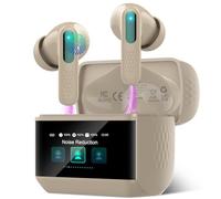 Wireless Earbuds, Bluetooth 5.4 Headphones In Ear with Multifunctional Touchscreen, HiFi Stereo Bluetooth Ear buds with ANC/ENC Noise Cancelling, 5 EQ Modes, IP7 Waterproof Bluetooth Earphones Khaki