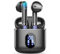Wireless Earbuds, Bluetooth 5.4 Headphones New Mini Wireless Headphones with Deep Bass, 2026 Bluetooth Earphones in Ear 4 ENC Mic, Noise Cancelling Ear buds 30H Bluetooth Earbud Dual LED Display USB-C
