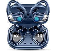 Wireless Earbuds, Bluetooth 5.4 Headphones Sport with 4 ENC Mic, Wireless Earphones in Ear HiFi Stereo, 50H IP7 Waterproof Bluetooth Earbuds with Earhooks, LED Display Wireless Headphones for Run0319