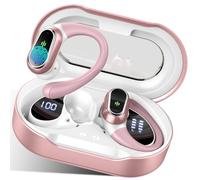 Wireless Earbuds, Bluetooth 5.4 Headphones Sport with 4 ENC Noise Cancelling Mic, 50H Wireless Headphones with Earhooks HiFi Stereo Deep Bass, IP7 Waterproof Bluetooth Earphones for Sport/Gym/mgj1