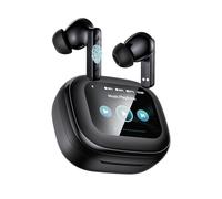 Wireless Earbuds, Bluetooth 5.4 Headphones, True ANC Active Noise Cancelling in Ear Buds with Smart Touchscreen Case, 60H Playtime for Sports & Working, Bass Stereo Sound for iPhone/Android-Black