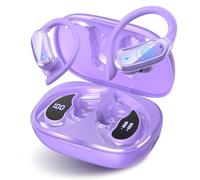 Wireless Earbuds, Bluetooth 5.4 Headphones, True Wireless Stereo Sound Earphones with Noise Cancelling Mic, Fast Charging, IPX7 Waterproof, Comfort Fit Ear Buds for Sports/Workouts (light purple)
