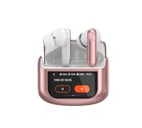 Wireless Earbuds, Bluetooth 5.4 Headphones with Multifunctional Touch Screen, 48H HiFi Stereo Ear buds with ANC/ENC Noise Cancelling/Transparency Mode, IPX7 Earphones with 5 EQ Modes, Rose Gold