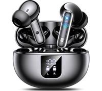 Wireless Earbuds, Earphones in Ear with Dual Noise Cancelling Mic,5.4 Bluetooth Earphones ANC&ENC, 36H Playtime Wireless Headphones Deep Bass Stereo Sound,IP7 Waterproof Dual LED Display,iOS & Android