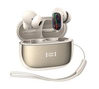 Wireless Earbuds, For iPhone 17 / Air / 17 Pro Max (BT054) Bluetooth 5.4 Headphones with Active Noise Cancelling (ANC), Hi-Fi Stereo Sound, Touch Control, Waterproof In-Ear Earphones with Mic (GOLD)