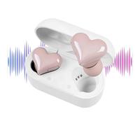 Wireless Earbuds,Heart Shaped Waterproof Headphones | 8H Playtime Waterproof Noise Canceling Earbuds with LED Touch Control | for Adults Women Listening Watching Holiday Valentine's Day