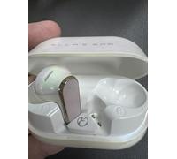 Wireless Earbuds, in Ear Earbuds Jewelry-Inspired Designs Metal,Excellent Spatial Audio,Sweat and Water Resistant,72H Play,Pink Shell