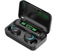 Wireless Earbuds in-Ear Headphones Bluetooth 5.3 with Built-in Mics Deep Bass Clear Call Ultralight Headsets, 60H Play Time for iPhone Android Studying Sports Gaming, Black (2Pcs)