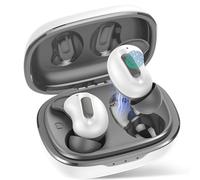 Wireless Earbuds, Mini Sleep Earbuds ANC Bluetooth 5.4 Headphones In Ear with ENC Noise Cancelling Mic, 48H Playtime Sleep Headphones Design for Side Sleeper, HiFi Stereo IP7 Waterproof Ear Buds White