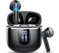 Wireless Earbuds, New Bluetooth 5.4 Headphones In Ear with 4 ENC Noise Cancelling Mic, Bluetooth Earphones Deep Bass Stereo Sound, 40H Playtime, LED Display, IP7 Waterproof Bluetooth Earbuds, USB-C