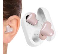 Wireless Earbuds Noise Cancelling - Heart Shaped Stereo Sound Earphones | 8H Playtime Stereo Sound True Wireless Earbuds with LED Touch Control - for Adults Women Girls Valentine's Day Running