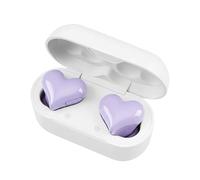 Wireless Earbuds Noise Cancelling,Heart Shaped Waterproof Earphones - 8H Playtime Waterproof Earbuds Noise Canceling Wireless with LED Touch Control | for Adults Women Girls Valentine's Day Running Li