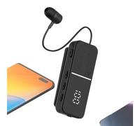 Wireless Earbuds, Noise Reduction Clip on Lapel Headphones, Digital Display Workout Earphones, for Sport Work Travel Running Workout Business Gym Men Adults