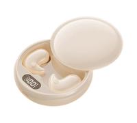 Wireless Earbuds, Sleep Earphones, Invisible Design Rechargeable & Noise Block Feature, Ear Buds for Men, Women, Call, Music, Study, Gym, Camping, Travel, Offices, Color Black, Beige, White
