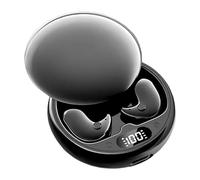 Wireless Earbuds, Sleep Earphones, Invisible Noise Blocking Buds with Led Display 0.7 X 0.5 Inches, Rechargeable Earbuds for Music, Call, Study, Gym, Travels, Men, Women, Black Brown White