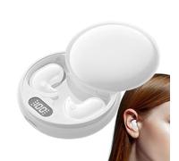 Wireless Earbuds, Sleep Earphones, Invisible Noise Blocking Buds with Led Display 0.7 X 0.5 Inches, Rechargeable Earbuds for Music, Call, Study, Gym, Travels, Men, Women, Black Brown White
