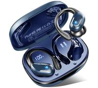 Wireless Earbuds Sport, 2026 Rulefiss 75Hrs Bluetooth 5.4 Headphones HiFi Stereo Ear Buds, 4 ENC Noise-Cancelling Mic, IP7 Waterproof Running Earphones with Earhook, USB-C, for Android iOS, Matte Blue