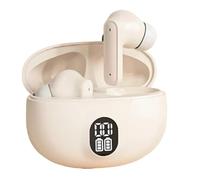 Wireless Earbuds - Type-C Charging Earbuds | V5.4 Bluetöoth Headphones - Skin Tone Obsidian Black Lightweight Comfort Fit with LED Battery Display for Outdoors and Daily Listening