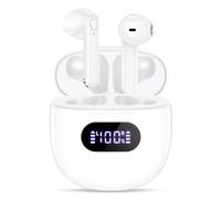Wireless Earbuds, V5.3 Bluetooth Headphones, 48H Playtime LED Power Display USB-C Charging Case, HiFi Stereo Deep Base Earphones IPX7 Waterproof Ear Buds with Built-in Mic for Workout/Home/Office