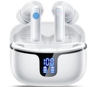Wireless Earbuds, Wireless Headphones Bluetooth 5.3 with 4 ENC Noise Cancelling Mic, 40Hrs Bluetooth Earphones, 14.2mm Drivers In Ear Earbuds, 2024 Deep Bass Stereo Ear Buds IP7 Waterproof/LED Display