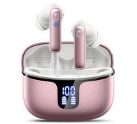 Wireless Earbuds, Wireless Headphones Bluetooth 5.3 with 4 ENC Noise Cancelling Mic, 40Hrs Bluetooth Earphones, 14.2mm Drivers In Ear Earbuds, 2024 Deep Bass Stereo Ear Buds IP7 Waterproof/LED