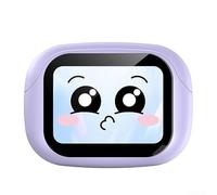 Wireless Earbuds with Built-In AI Translation Engine 6.0 Connectivity and Full-Color LED Touchscreen Case (No translation Purple)