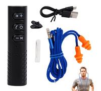 Wireless Earbuds with Earplugs: safety in-ear headphones, noise reduction, wireless headphones with powerful sound, compatible headphones with training calls