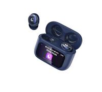 Wireless Earbuds with Smart Touch Screen, 2026 Mini Sleep Earbuds Bluetooth 5.4 Headphone In Ear with Noise Cancelling Mic, 48Hrs Playtime Hi-Fi Stereo Sound, 5 EQ Modes/IP7 Waterproof Ear Buds Blue