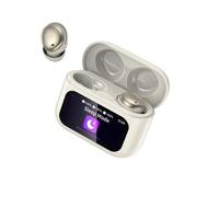 Wireless Earbuds with Smart Touch Screen, 2026 Mini Sleep Earbuds Bluetooth 5.4 Headphone In Ear with Noise Cancelling Mic, 48Hrs Playtime Hi-Fi Stereo Sound, 5 EQ Modes/IP7 Waterproof Ear Buds White