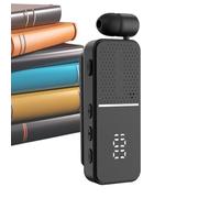 Wireless Earphones, Clip-on Headphones for Lapel with Noise Reduction | Fitness Headphones with Digital Display, for Sports Running Training Gym Business Women and Men