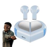Wireless Earphones | Heart Shaped In-Ear Headphones, Stylish Anti-Sweat Earbuds for Men Women Meetings Driving Travel Running Bike Sport Study Room