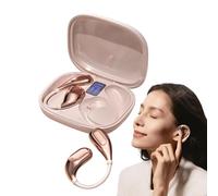 Wireless Earphones - Over Ear Hook Design, Noise Adjustment | Earphones for Gym Training, Secure Fit Headphones for Motorcycle, Travel, Games, Airplane Entertainment
