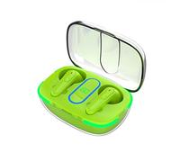 Wireless Earphones Smart Digital Display Low Power Consumption Blue-tooth-compatible 5.3 Headphones Sport Earbud Audio Accessories Grass Green