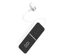 Wireless Earphones with Noise Reduction and Clip for Lapel - Sports Earbuds with Digital Display for Sports, Running, Workout, Gym, Business, Women and Women