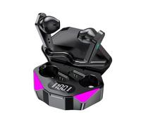 Wireless Earphones, Workout Earbuds, Low-Latency Mode Earpiece, LED Battery Display, Sport Light Function, Running Digital Play Use, Gym Phone Audio Accessory, 6.9 × 4.4 × 2.5 cm