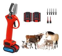 Wireless Electric Ear Tag Applicator, 2000mAh Battery-Powered Tool for Fast Marking & Pain Reduction on Cattle, Pigs, Sheep