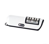 Wireless Electric Sharpener Rechargeable for Chefs Knives Scissor Sharpening Serrated Edge Automatic Precision Tool Black 22cm(Black)