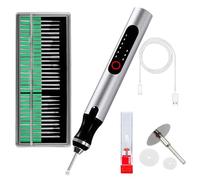 Wireless Engraving Pen Kit - Precision Tool for Artists & DIY | Engrave Jade, Wood, Metal, Polish Phone Chips | Smooth & Powerful with,engraver wood carving tool engraving machine！ (Silver + Black)