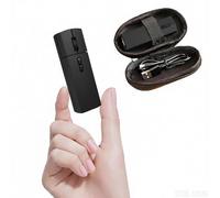 Wireless Ergonomic Finger Bluetooth Mouse 2.4GHz Mini Rechargeable, Dual-Mode Three Devices, 2 in 1 Page Turner Portable Computer Handheld Air Mice With Box, Silent for Laptop/PC/Mac for Laptop, Black