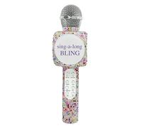 Wireless Express - Sing-Along Bling Bluetooth Karaoke Microphone and Bluetooth Stereo Speaker All-in-One (Confetti Bling)