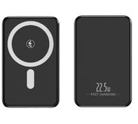 Wireless Fast Charging Power Bank, 22.5W, 10000mAh for iPhone 12 13 14 15 16/ pro max/plus/pro/Androids, Compatible with MagSafe, portable, Black, Slim Design