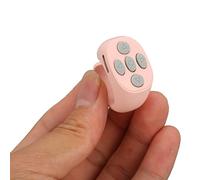 Wireless Fingertip Page Turner for iOS Android, Bluetooth Remote Control with 10m Range, Compatible with Social Media Apps - Pink