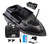 Wireless Fish Finder Remote Control Fishing Bait Boat, Auto Cruise Double Motor with Large Capacity, LED Night Light, Ideal for Trawling and Fishing Activities