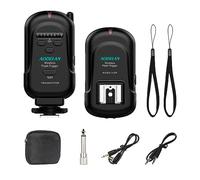 Wireless Flash Trigger Transmitter and Receiver Set with 3.5mm PC Receiver | Wireless Remote Speedlite Trigger for Flash Units with Universal Hot Shoe for Canon, for Nikon,for Fuji,for Sony